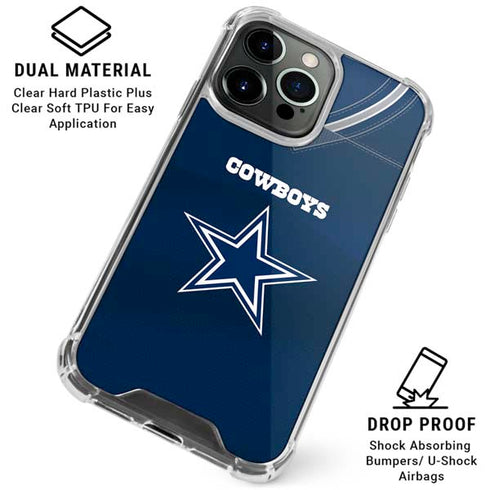 NFL Dallas Cowboys Team Jersey iPhone 16 Pro Clear Case